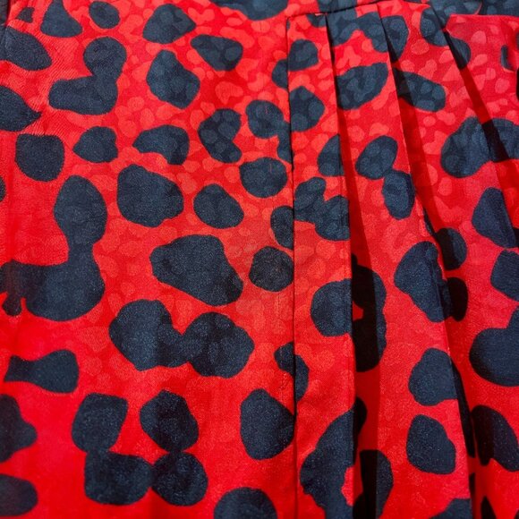✨Ann Taylor Size 18 Red & Black Leopard Print Dress | Holiday Party Ready✨ - Picture 8 of 9